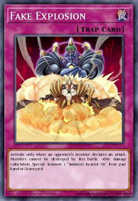 Fake Explosion Yu-Gi-Oh card