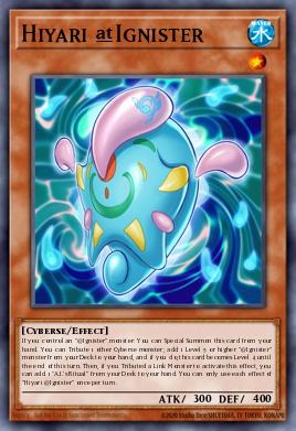 Hiyari @Ignister Yu-Gi-Oh card