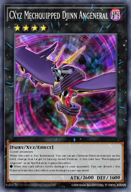 CXyz Mechquipped Djinn Angeneral Yu-Gi-Oh card
