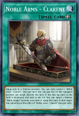 Noble Arms - Clarent Yu-Gi-Oh card
