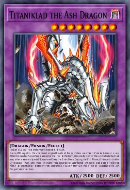 Titaniklad the Ash Dragon Yu-Gi-Oh card