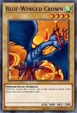 Blue-Winged Crown Yu-Gi-Oh card
