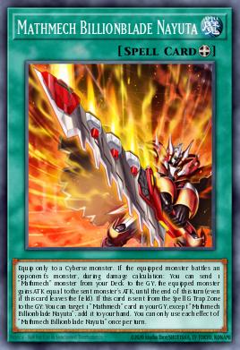 Mathmech Billionblade Nayuta Yu-Gi-Oh card