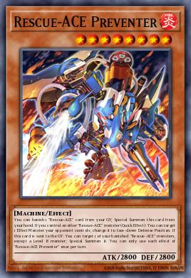 Rescue-ACE Preventer Yu-Gi-Oh card