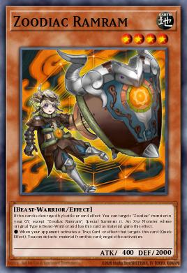 Zoodiac Ramram Yu-Gi-Oh card