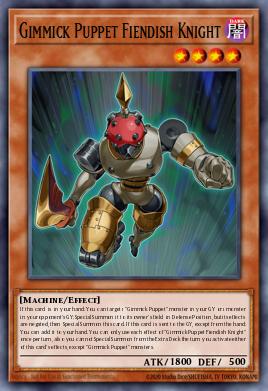 Gimmick Puppet Fiendish Knight Yu-Gi-Oh card