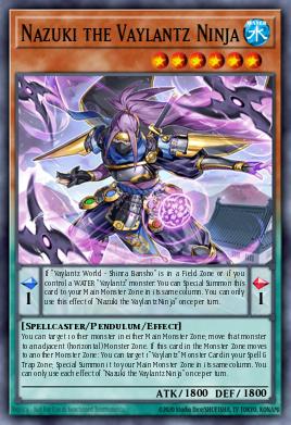 Nazuki the Vaylantz Ninja Yu-Gi-Oh card