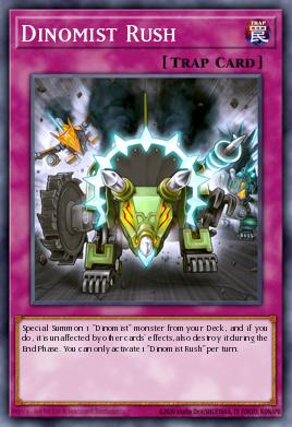 Dinomist Rush Yu-Gi-Oh card