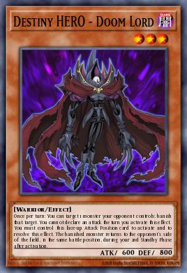 Destiny HERO - Doom Lord Yu-Gi-Oh card