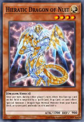 Hieratic Dragon of Nuit Yu-Gi-Oh card