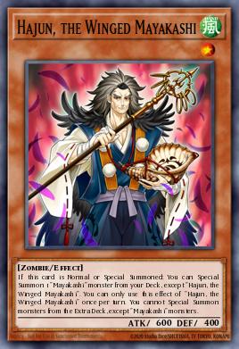 Hajun, the Winged Mayakashi Yu-Gi-Oh card