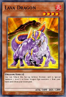 Lava Dragon Yu-Gi-Oh card