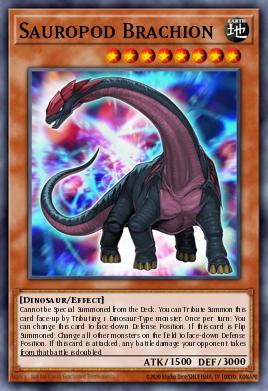Sauropod Brachion Yu-Gi-Oh card