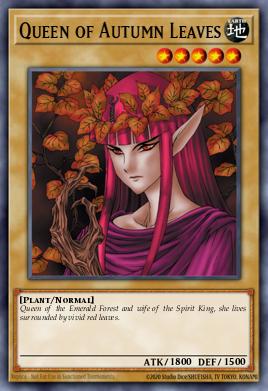 Queen of Autumn Leaves Yu-Gi-Oh card