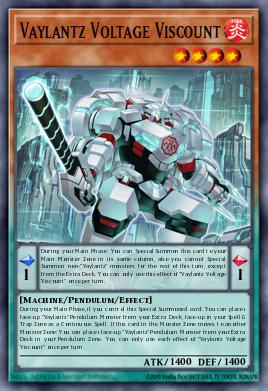 Vaylantz Voltage Viscount Yu-Gi-Oh card