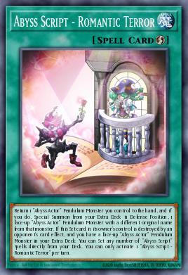 Abyss Script - Romantic Terror Yu-Gi-Oh card
