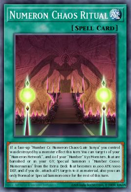 Numeron Chaos Ritual Yu-Gi-Oh card