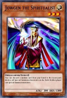 Jowgen the Spiritualist Yu-Gi-Oh card