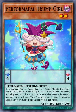 Performapal Trump Girl Yu-Gi-Oh card