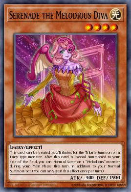 Serenade the Melodious Diva Yu-Gi-Oh card