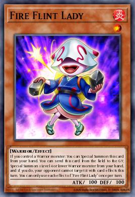 Fire Flint Lady Yu-Gi-Oh card