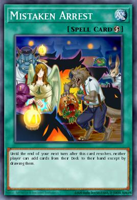 Mistaken Arrest Yu-Gi-Oh card