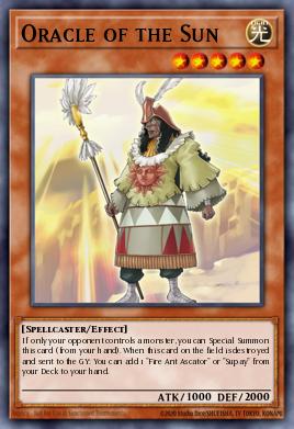 Oracle of the Sun Yu-Gi-Oh card