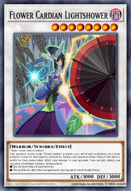 Flower Cardian Lightshower Yu-Gi-Oh card
