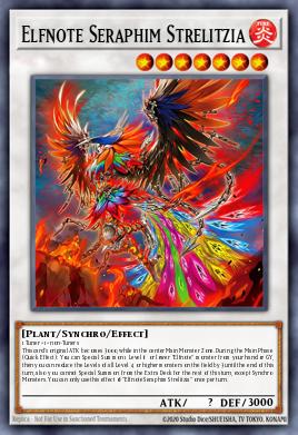 Elfnote Seraphim Strelitzia Yu-Gi-Oh card
