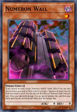 Numeron Wall Yu-Gi-Oh card