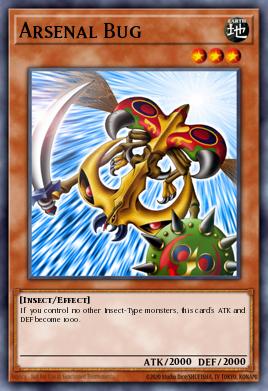 Arsenal Bug Yu-Gi-Oh card