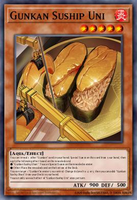 Gunkan Suship Uni Yu-Gi-Oh card