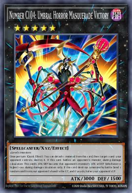 Number C104: Umbral Horror Masquerade Victory Yu-Gi-Oh card