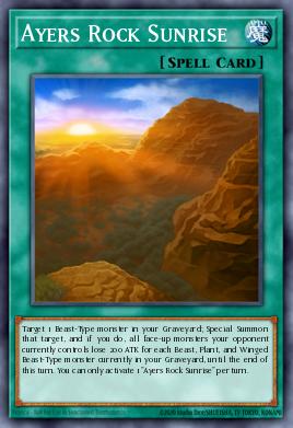 Ayers Rock Sunrise Yu-Gi-Oh card