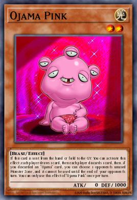 Ojama Pink Yu-Gi-Oh card