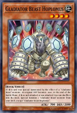 Gladiator Beast Hoplomus Yu-Gi-Oh card