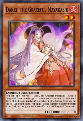 Dakki, the Graceful Mayakashi Yu-Gi-Oh card