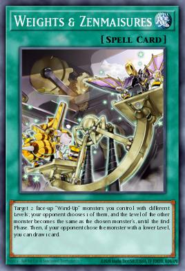 Weights & Zenmaisures Yu-Gi-Oh card