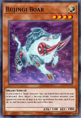 Bujingi Boar Yu-Gi-Oh card