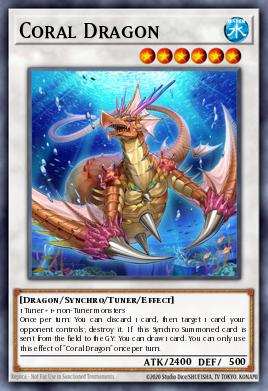 Coral Dragon Yu-Gi-Oh card