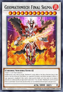 Geomathmech Final Sigma Yu-Gi-Oh card
