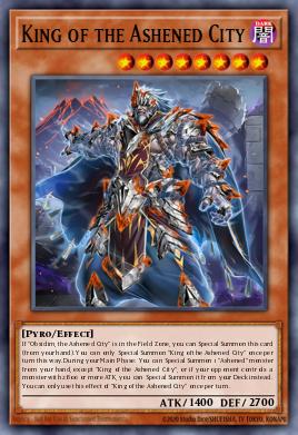 King of the Ashened City Yu-Gi-Oh card