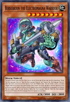 Berserkion the Electromagna Warrior Yu-Gi-Oh card