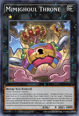 Mimighoul Throne Yu-Gi-Oh card