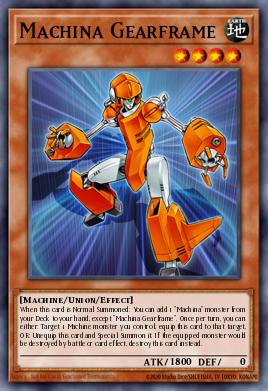 Machina Gearframe Yu-Gi-Oh card