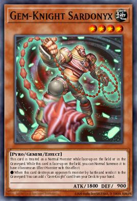 Gem-Knight Sardonyx Yu-Gi-Oh card