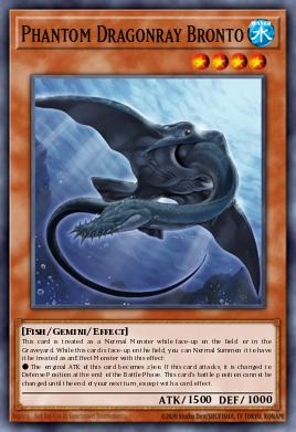 Phantom Dragonray Bronto Yu-Gi-Oh card