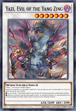Yazi, Evil of the Yang Zing Yu-Gi-Oh card