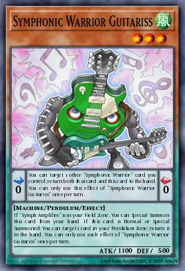 Symphonic Warrior Guitariss Yu-Gi-Oh card