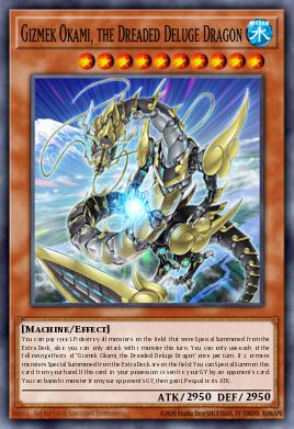 Gizmek Okami, the Dreaded Deluge Dragon Yu-Gi-Oh card
